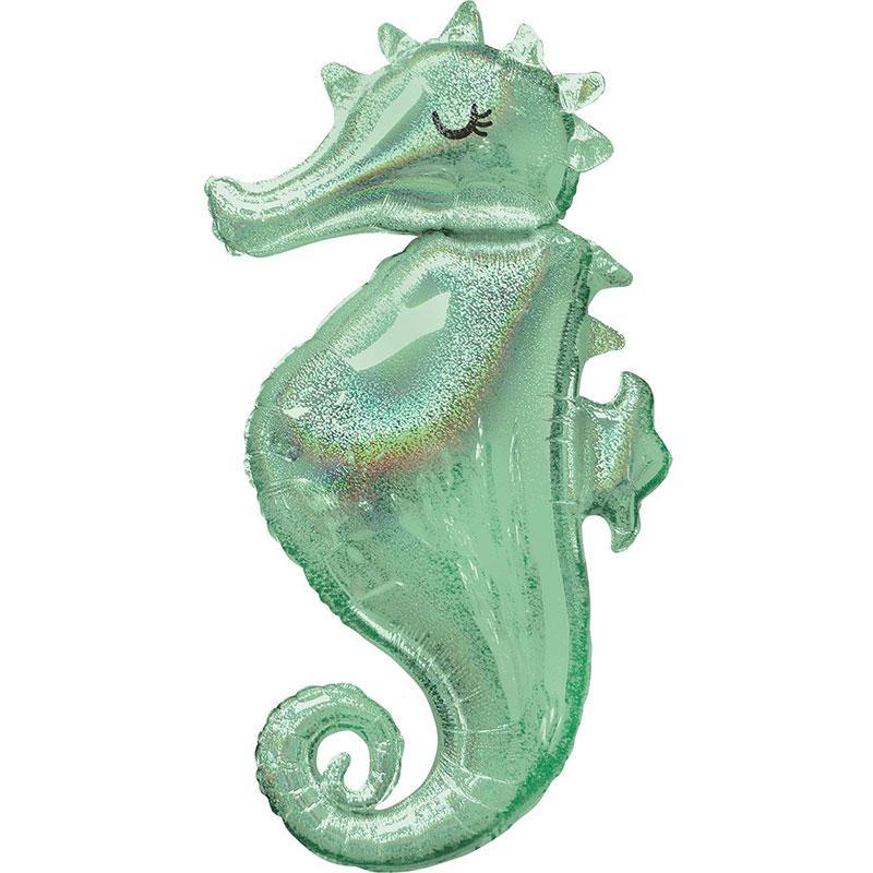Jumbo Seahorse Foil Balloon - The Party Room