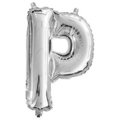 Silver Foil Letter Balloons - P - The Party Room