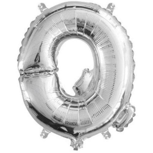Silver Foil Letter Balloons - Q - The Party Room