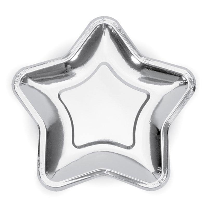 Silver Star Plates - The Party Room