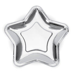 Silver Star Plates - The Party Room