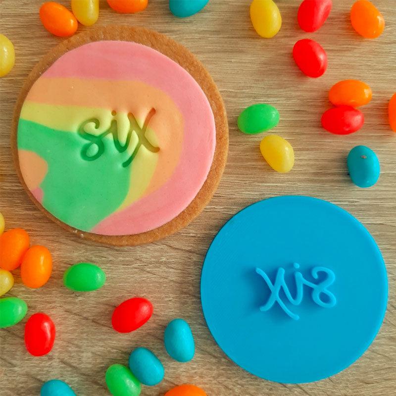 Six Fondant Stamp - The Party Room