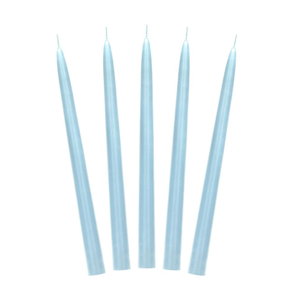 Sky Blue Taper Dinner Candles 10pk - The Party Room
