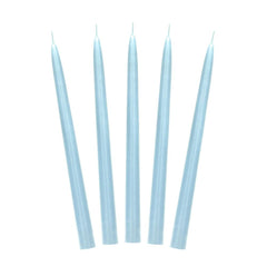 Sky Blue Taper Dinner Candles 10pk - The Party Room