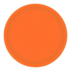 Orange Plates (20 Pack) - The Party Room