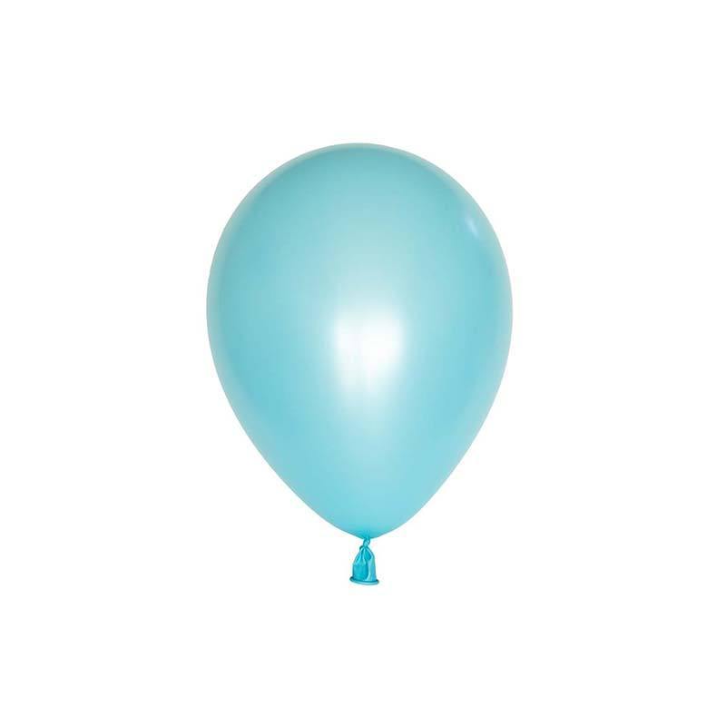 Small Pearl Caribbean Blue Balloons - The Party Room