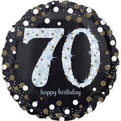 Sparkling 70th Birthday Foil Balloon - The Party Room