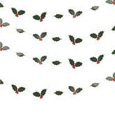 Holly Leaves Christmas Garland Decoration - The Party Room