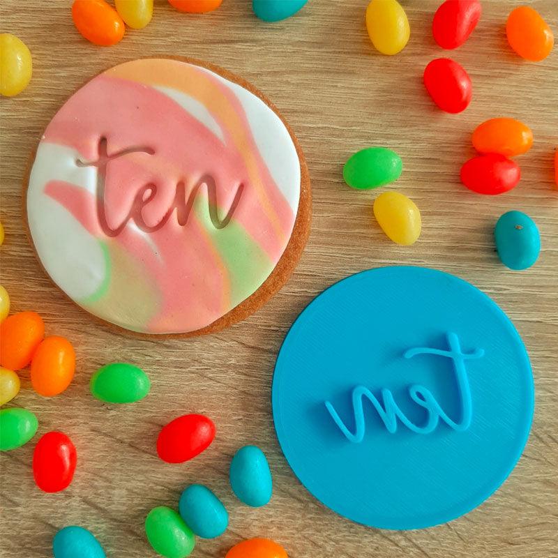 Ten Fondant Stamp - The Party Room