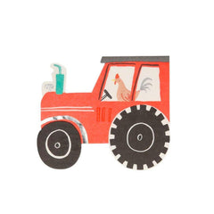 On The Farm Tractor Napkins - The Party Room