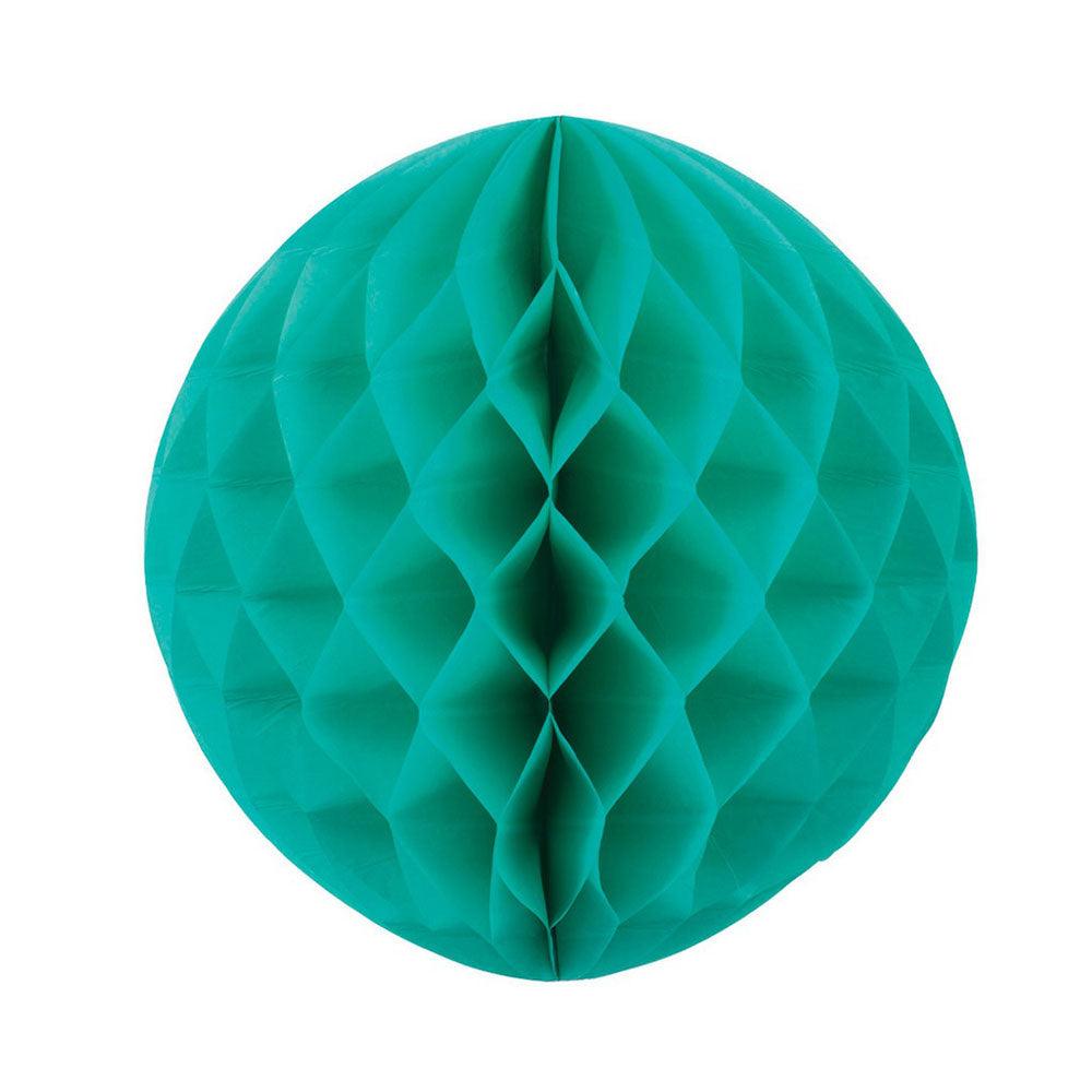 Turquoise Honeycomb Balls 25cm - The Party Room