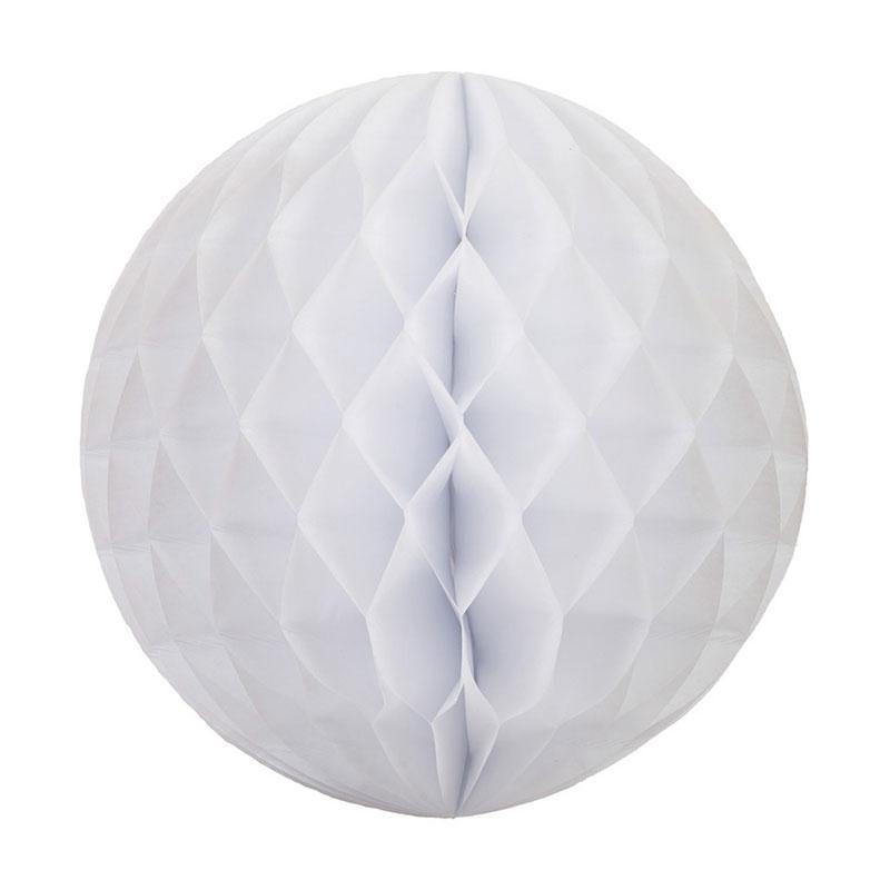 White Honeycomb Balls 25cm - The Party Room