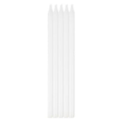 White Taper Candles 10pk - The Party Room