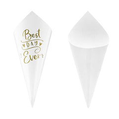 Wedding Confetti Cones 10pk - The Party Room