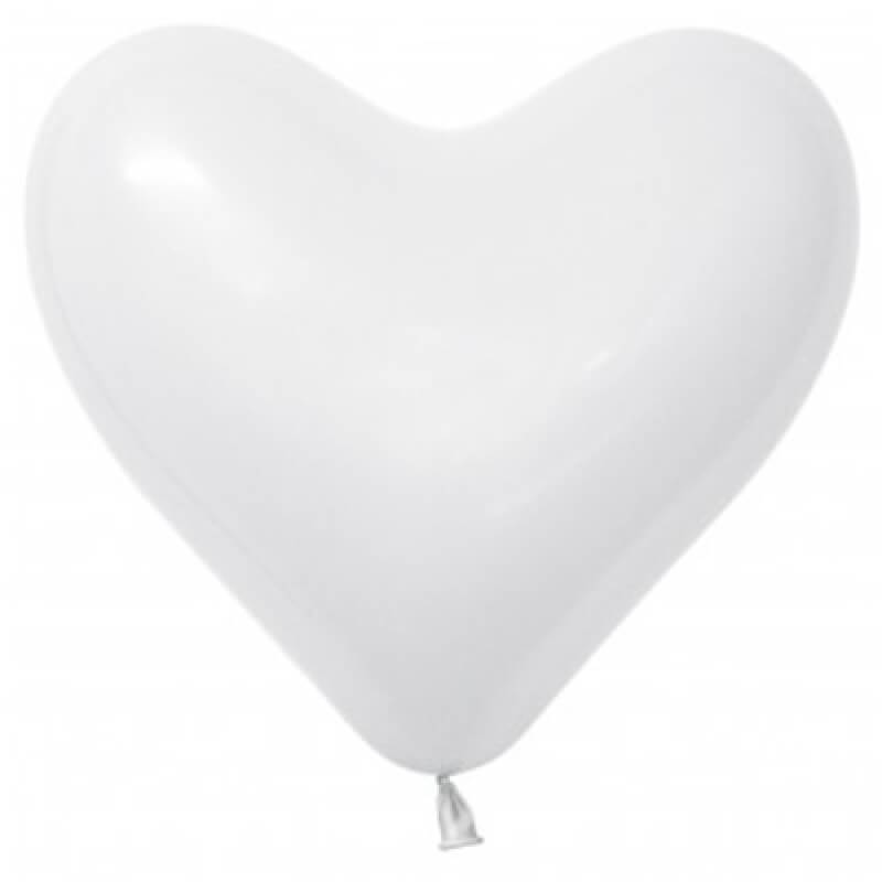 White Heart Balloons - The Party Room
