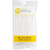 Wilton 4" Lollipop Sticks (50 Pack) - The Party Room