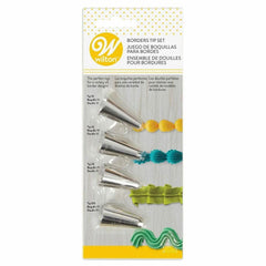 Wilton Borders Icing Tip Set 4pk - The Party Room
