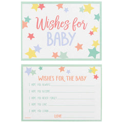 Baby Shower Wishes for Baby Cards 24pk - The Party Room