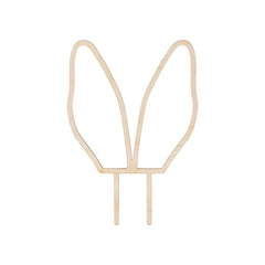 Wooden Bunny Ears Cake Topper - The Party Room