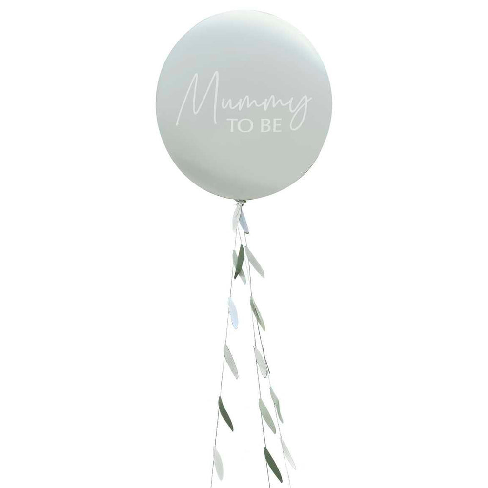 Mummy To Be Baby Shower Balloon with Botanical Tail - The Party Room