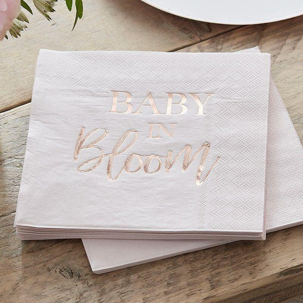 Baby shower napkins clearance
