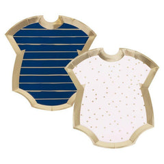 Gender Reveal Onesie Plates - The Party Room