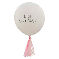 Big Sister Balloon with Pink Tassels - The Party Room