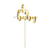 Gold Oh Baby Cake Topper - The Party Room