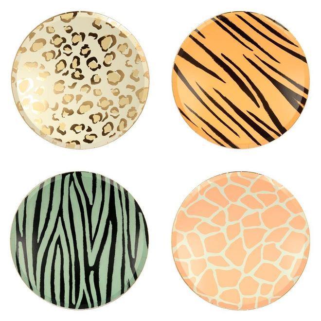 Safari Animal Plates - The Party Room