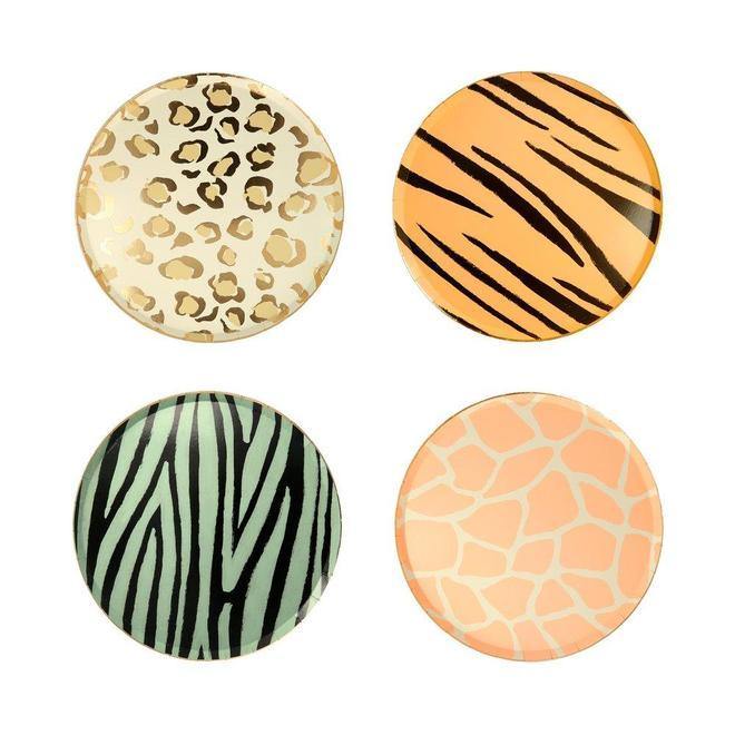 Safari Animal Side Plates - The Party Room