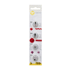 Wilton Petal & Flower Decorating Tip Set 4pk