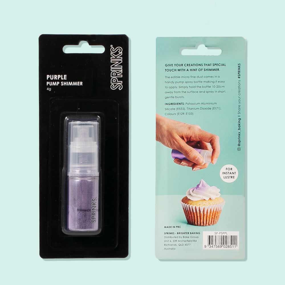 Purple Edible Shimmer Dust Pump