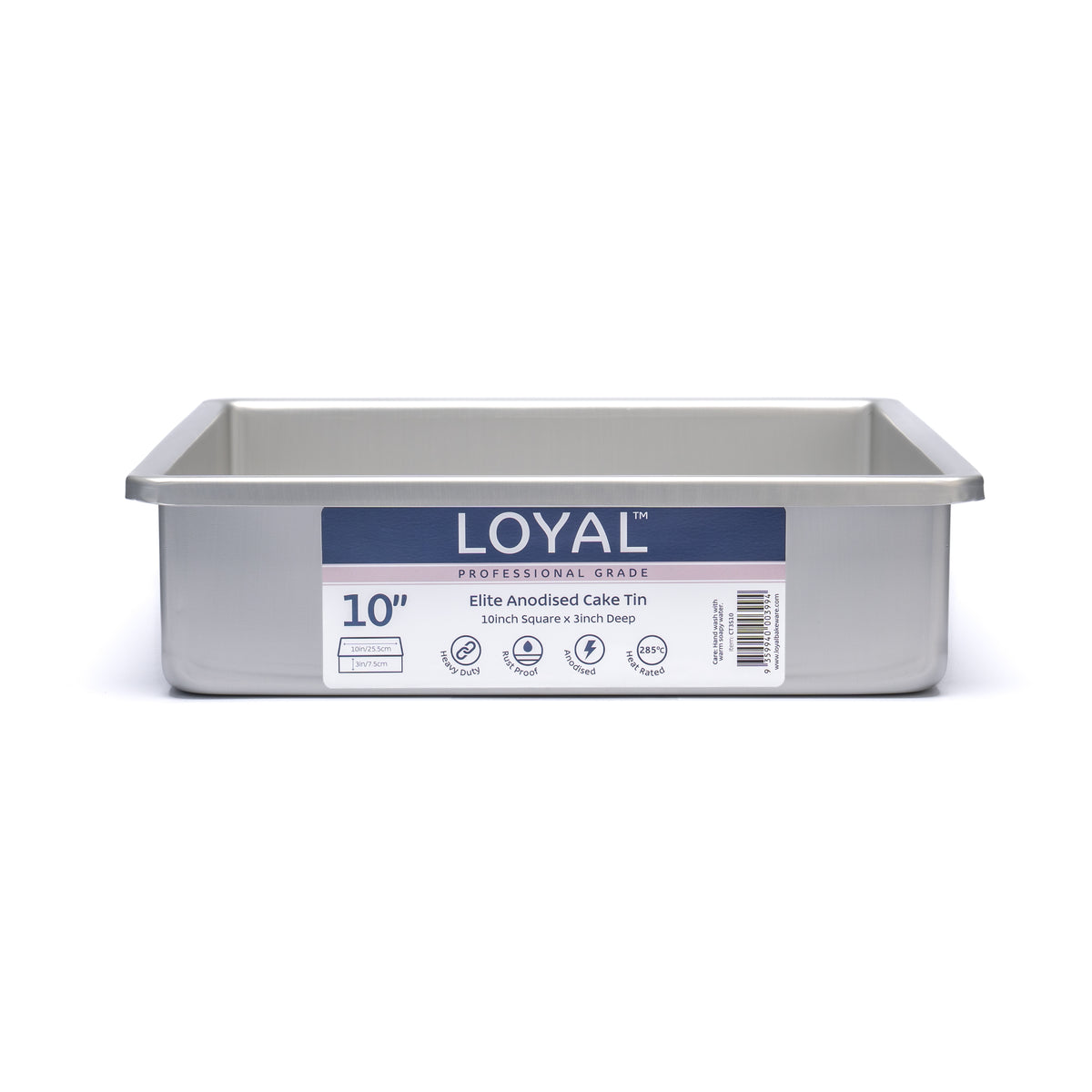 LOYAL Square Cake Tin 10" x 3" (25.5cm x 7.5cm)