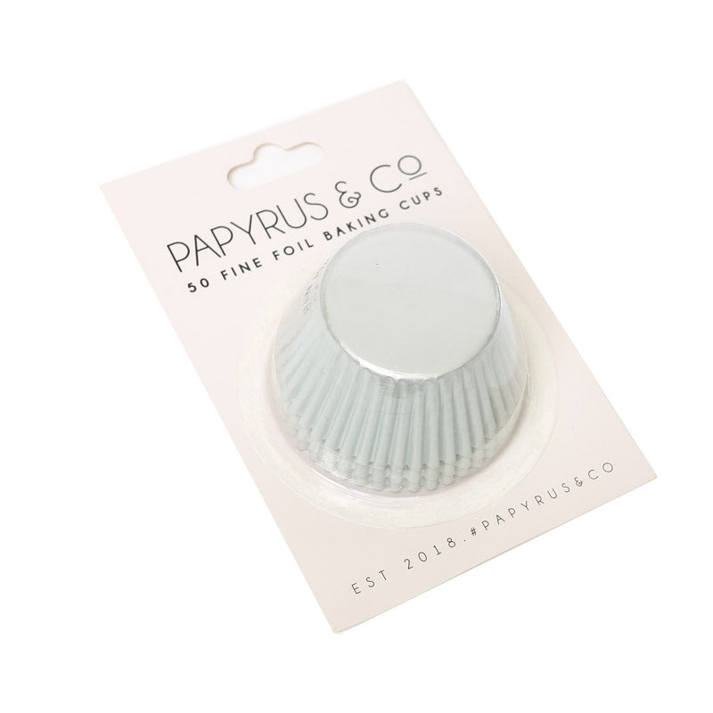 White Foil Baking Cups 50pk