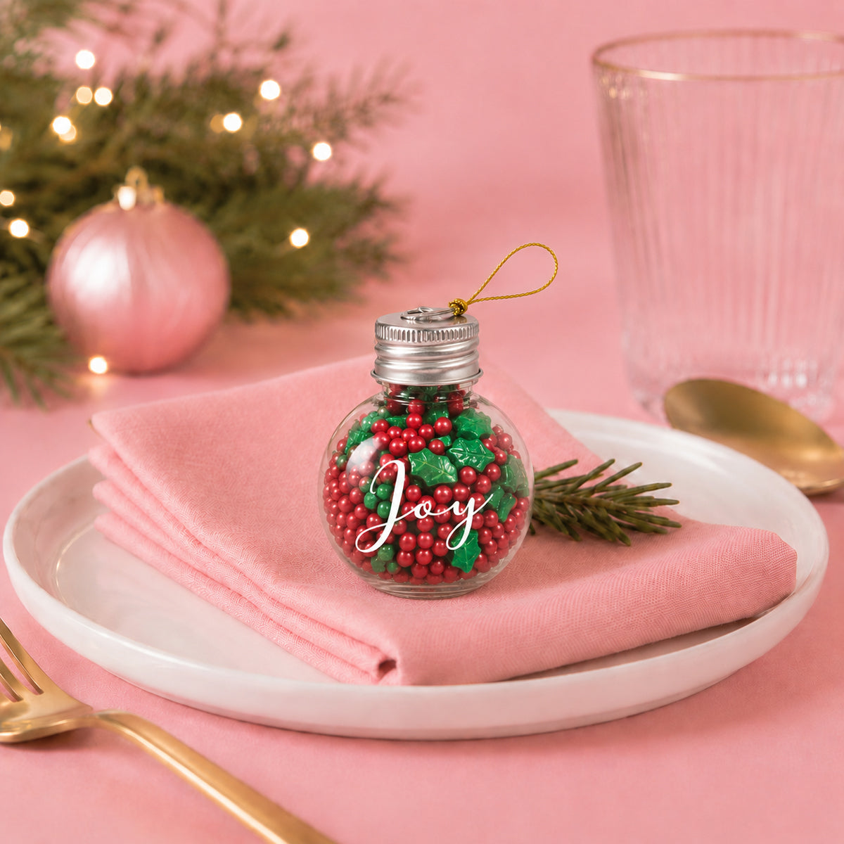 Merry & Bright Sprinkle Orb Decorations