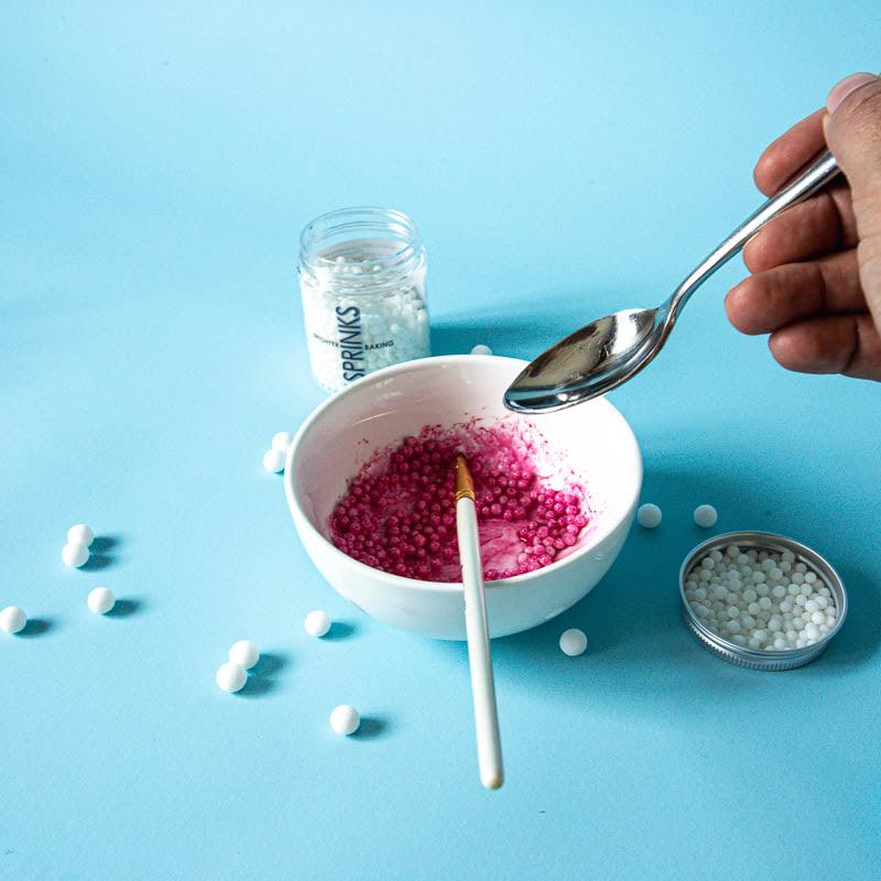 White Cachous Pearl Bead Sprinkles