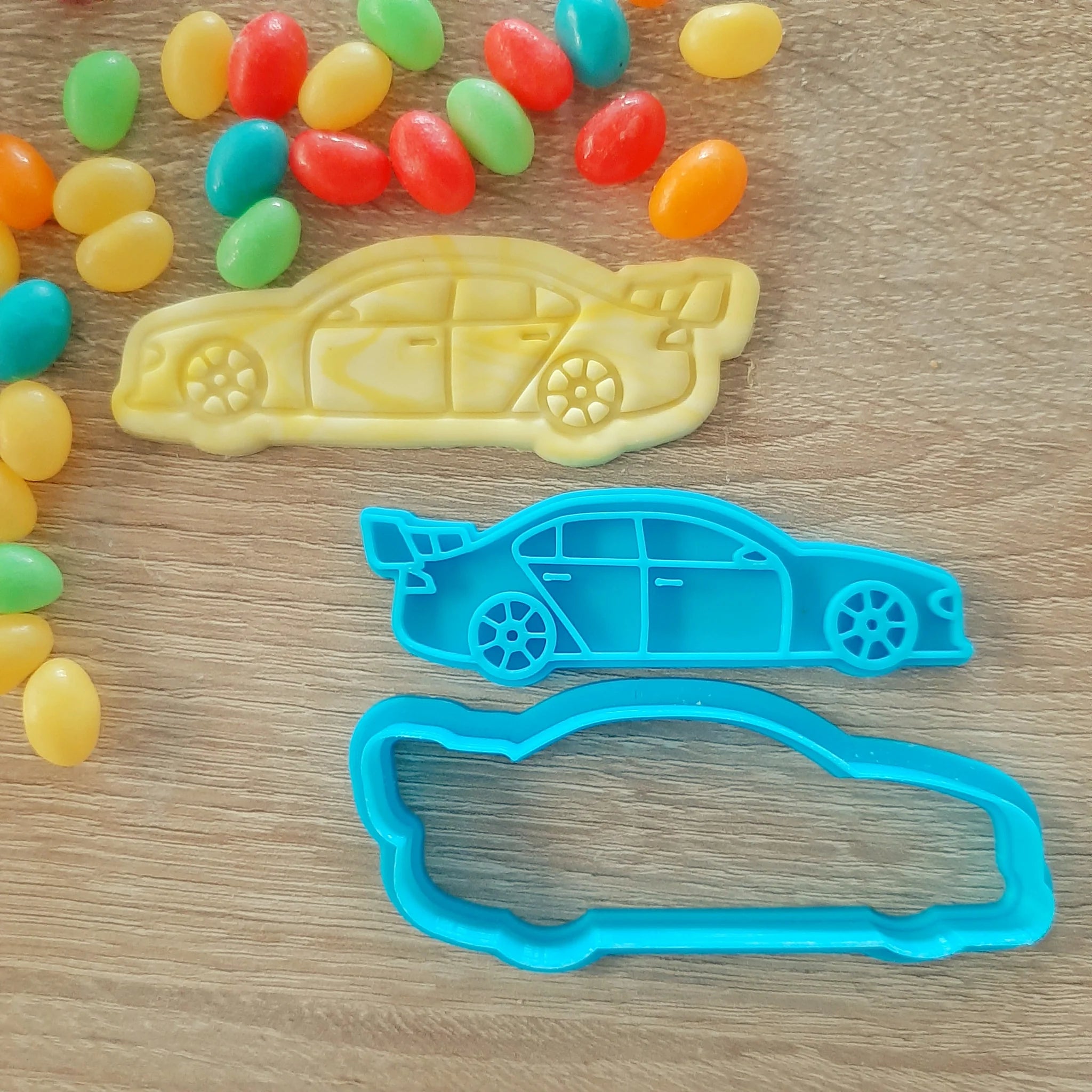 Racing Car V8 Supercar Cookie Cutter & Fondant Stamp
