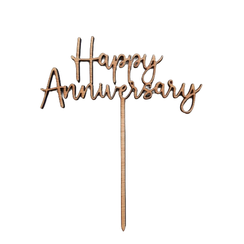 Happy Anniversary Cake Topper