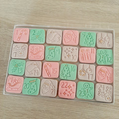 Advent Calendar Cookie Cutter & Fondant Stamp Set