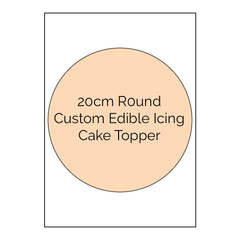 Custom Edible Icing Cake Image - 20cm Round