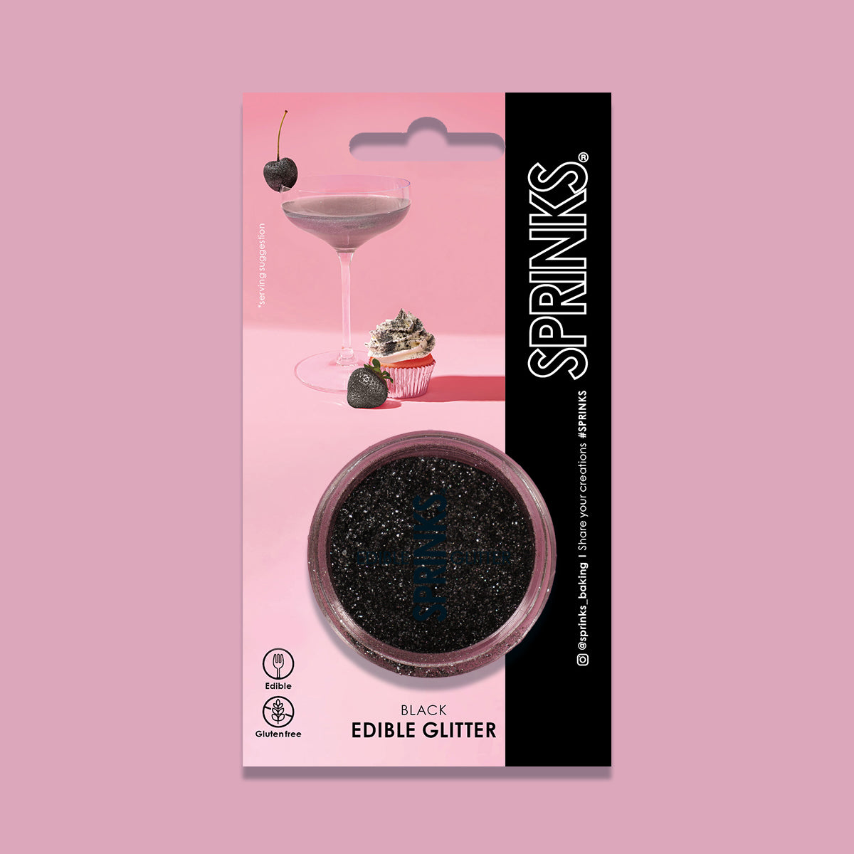 Black Edible Glitter
