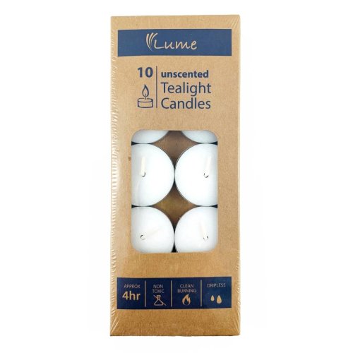 White Tealight Candles 10pk