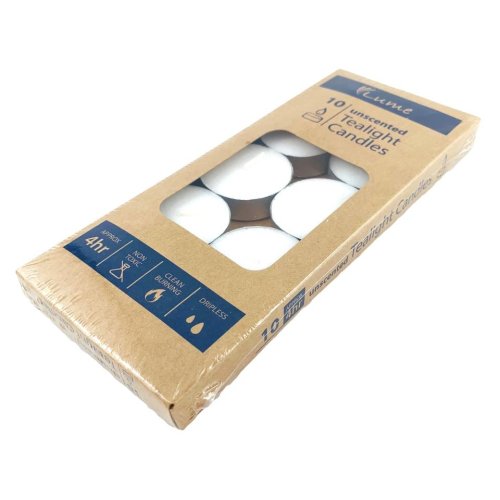 White Tealight Candles 10pk