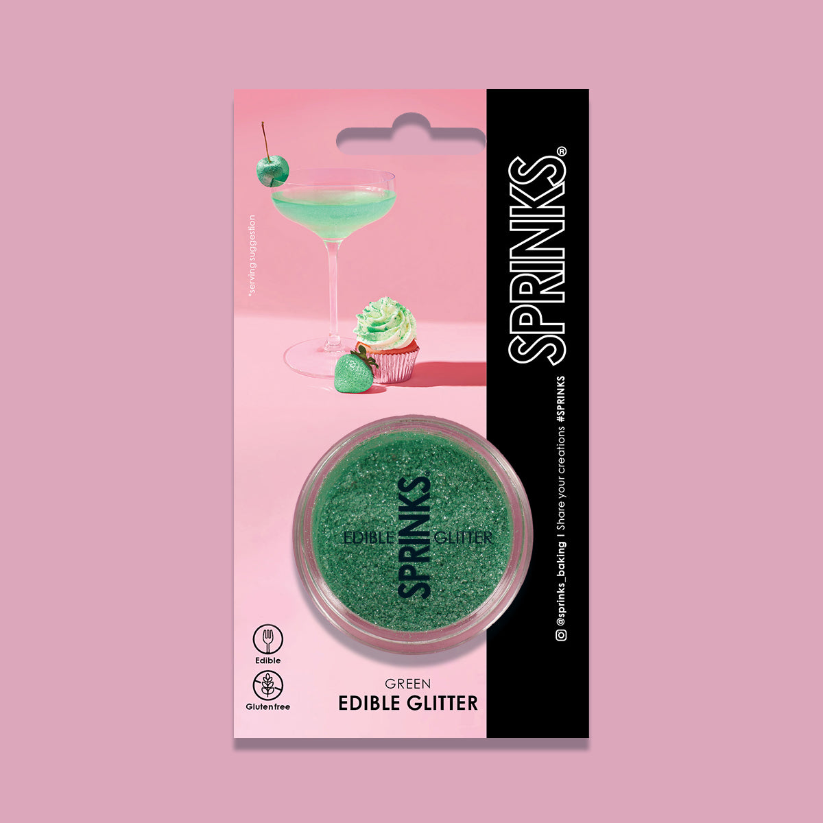 Green Edible Glitter