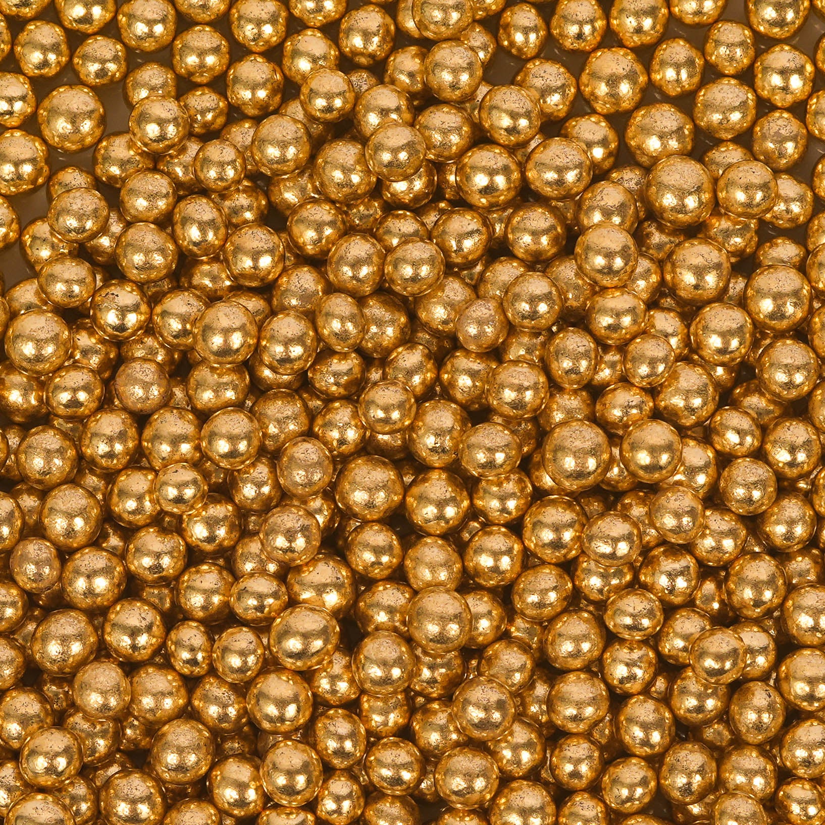 Crunchy Shiny Gold 4mm Sprinkles