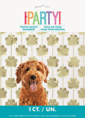 Gold Paw Print Foil Backdrop Kit