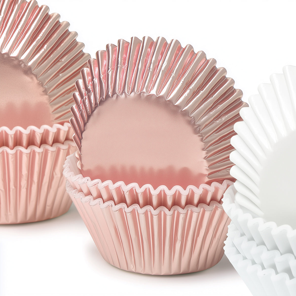 Pastel Pink Foil Baking Cups 50pk