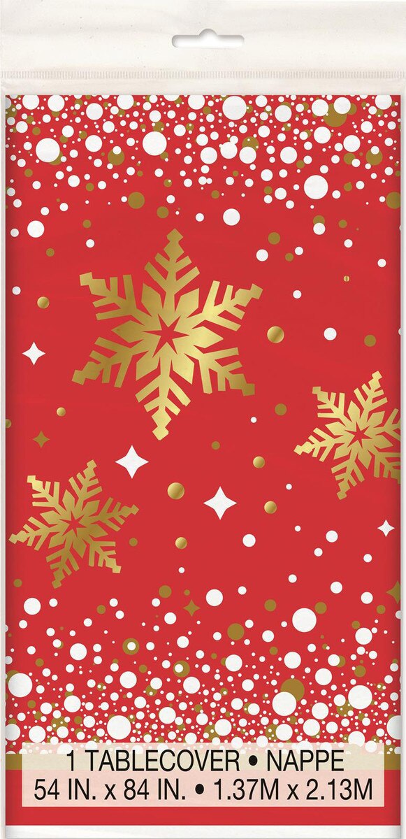 Gold Sparkle Christmas Tablecover