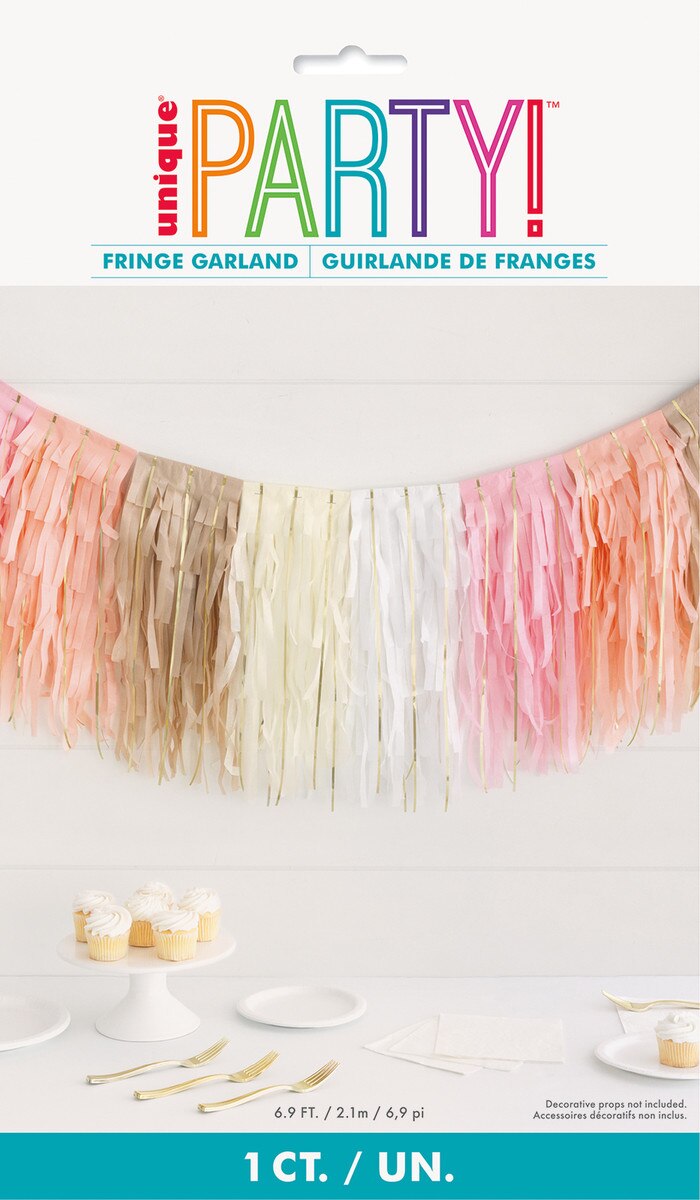 Layered Tissue Fringe Garland