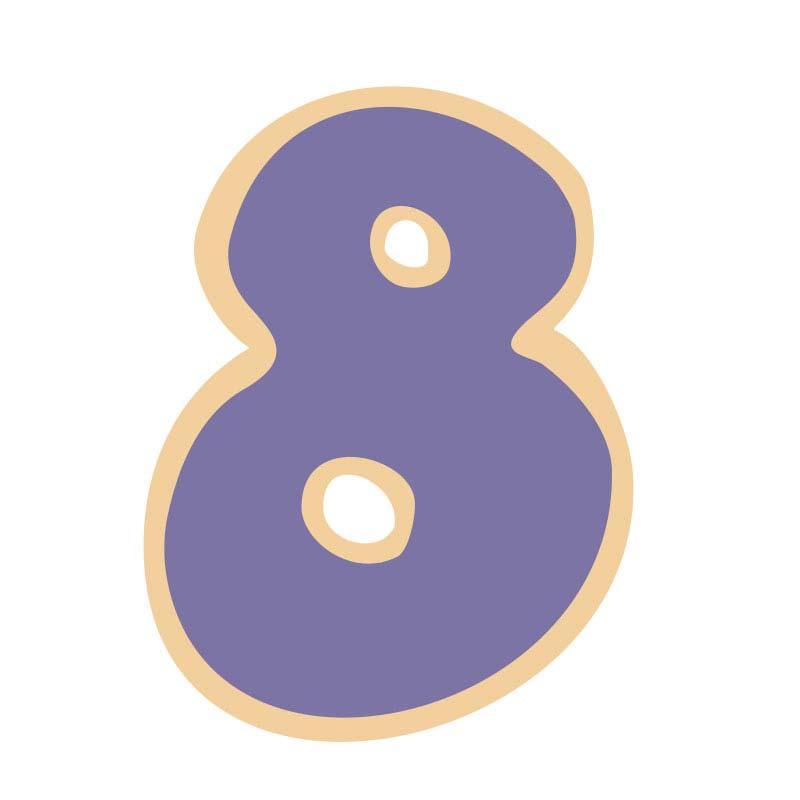 Number 8 Cookie Cutter